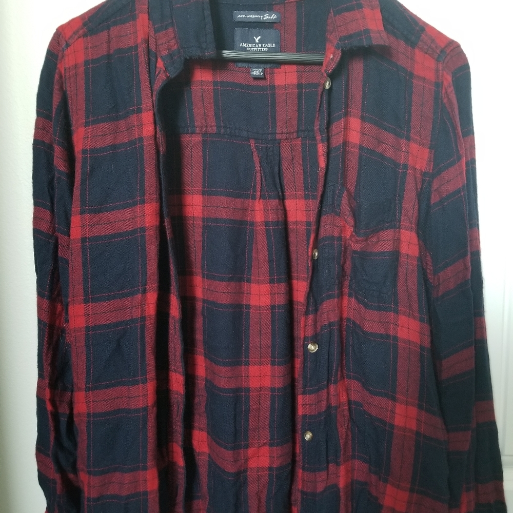 American Eagle Red/Blue Flannel